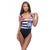 Ladies Striped & Lilly Print Swimsuit | Bown of London